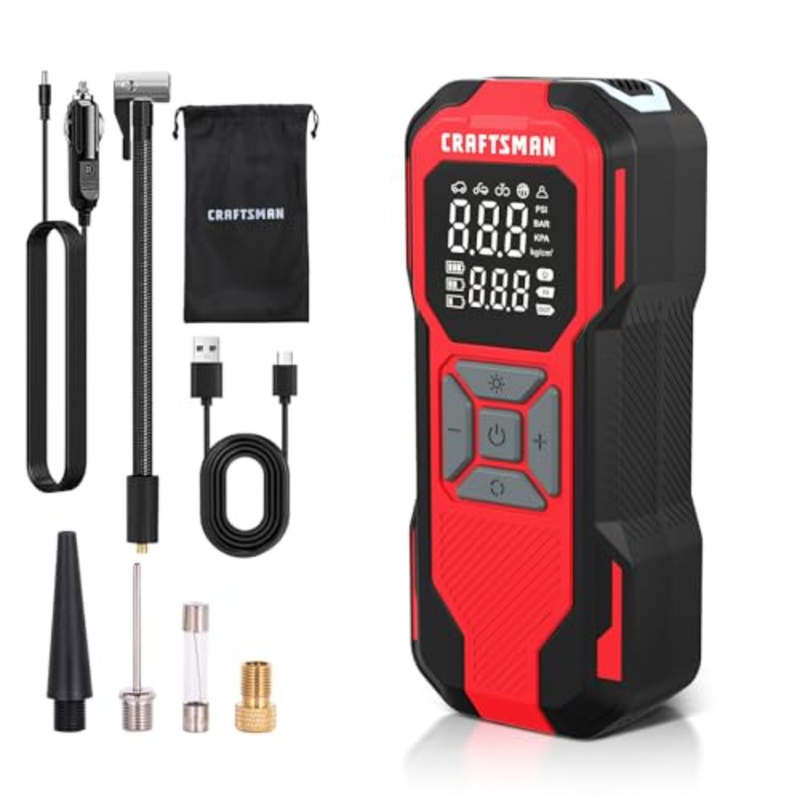 Air Compressor Mini - Tire Inflator Portable Air Compressor Cordless