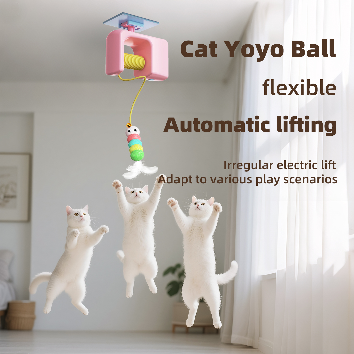Power Tools Cat - Smart Hanging Door Electric Cat Toy