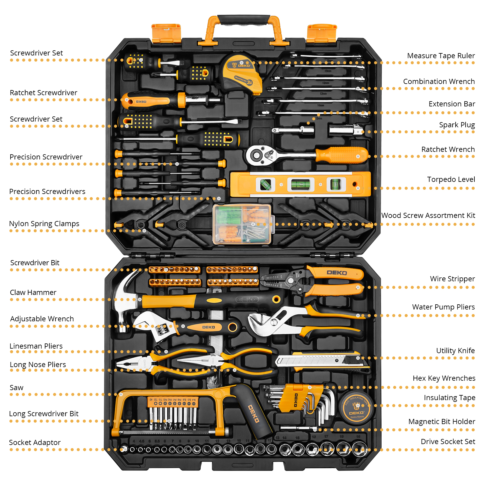 DEKO 228Pcs Socket Wrench Auto - Power Tools Catalogue recensione e prezzo