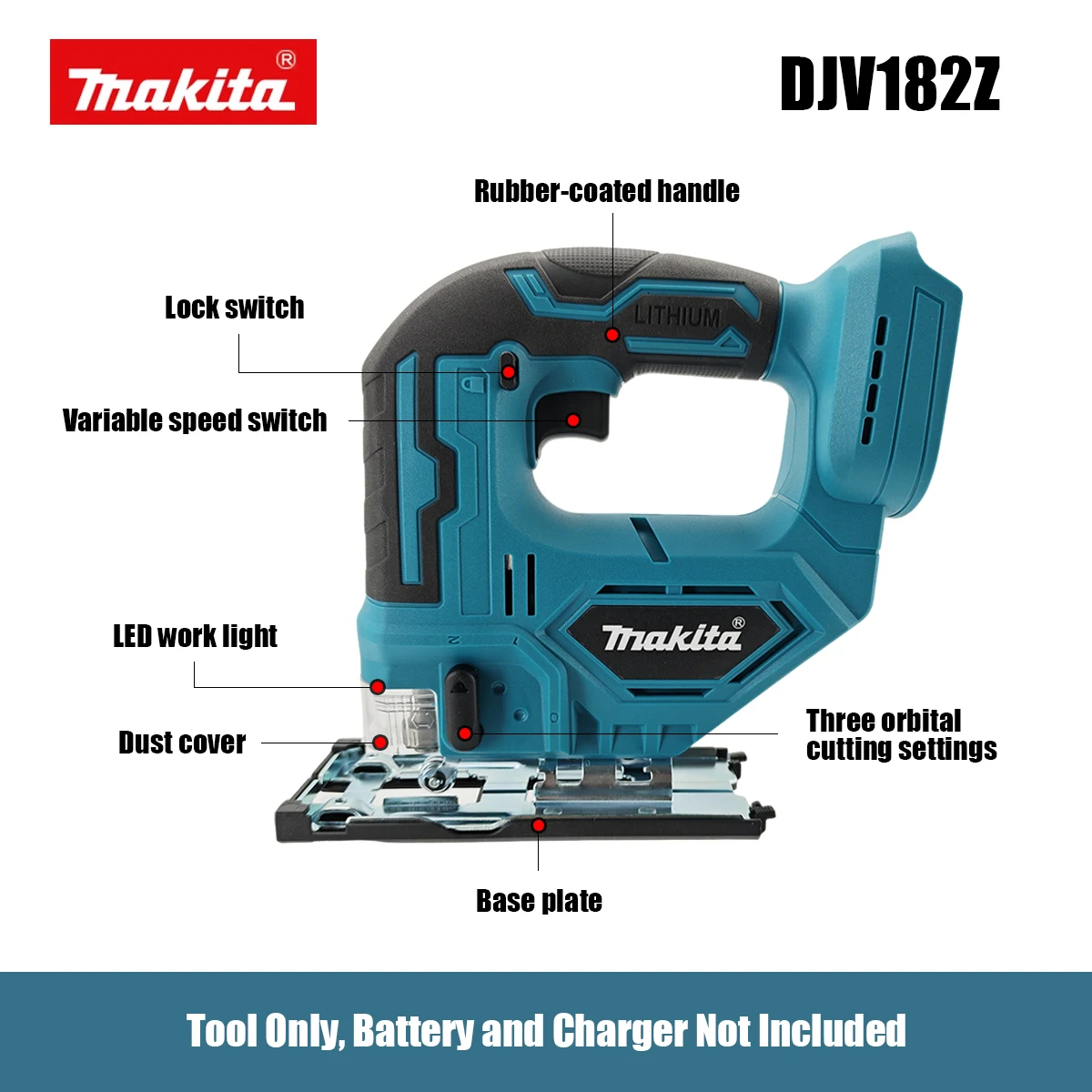 Makita DJV182Z Cordless Barrel - Power Tools Jigsaw recensione e prezzo