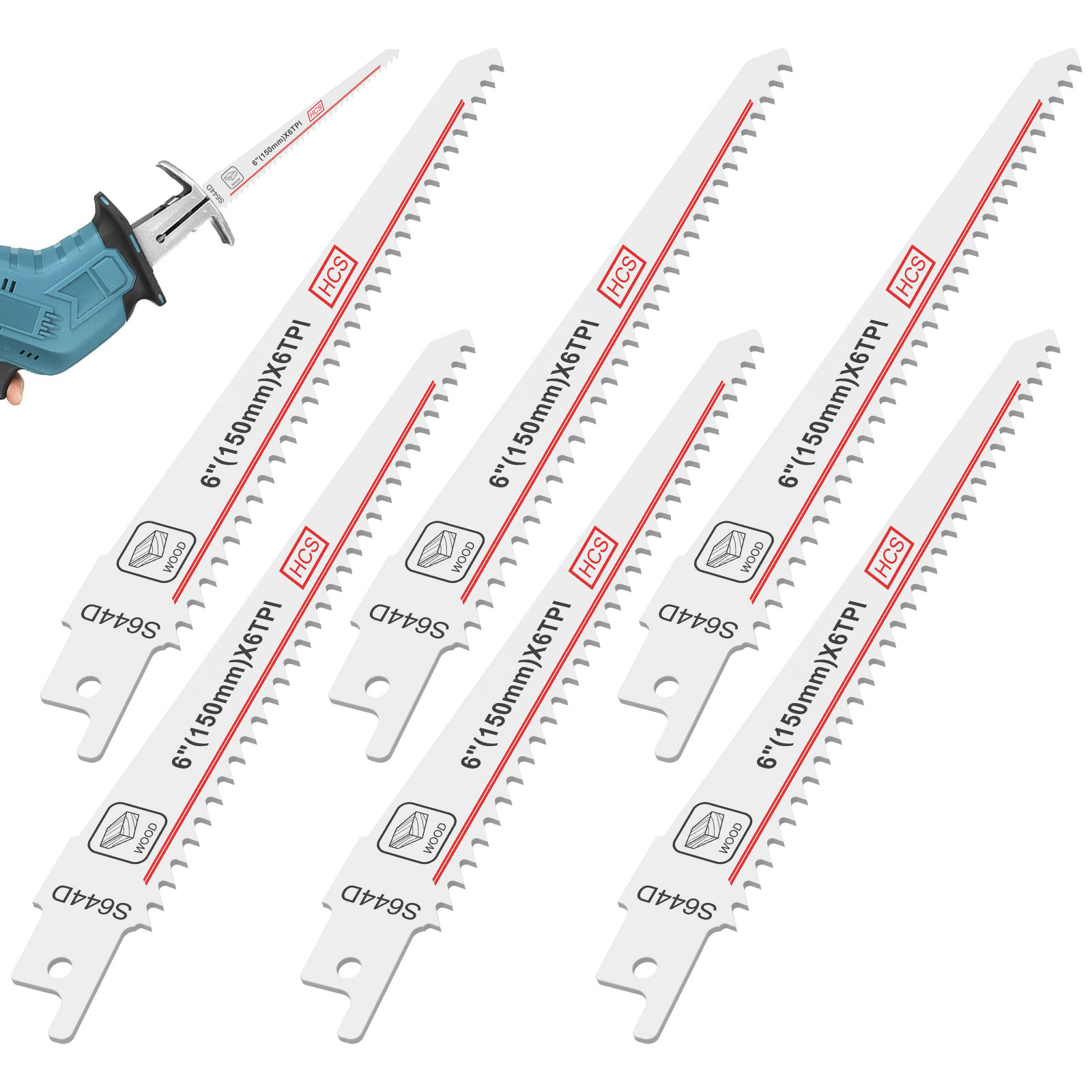 5Pcs Reciprocating Saw HCS Bla - Power Tools Jigsaw recensione e prezzo