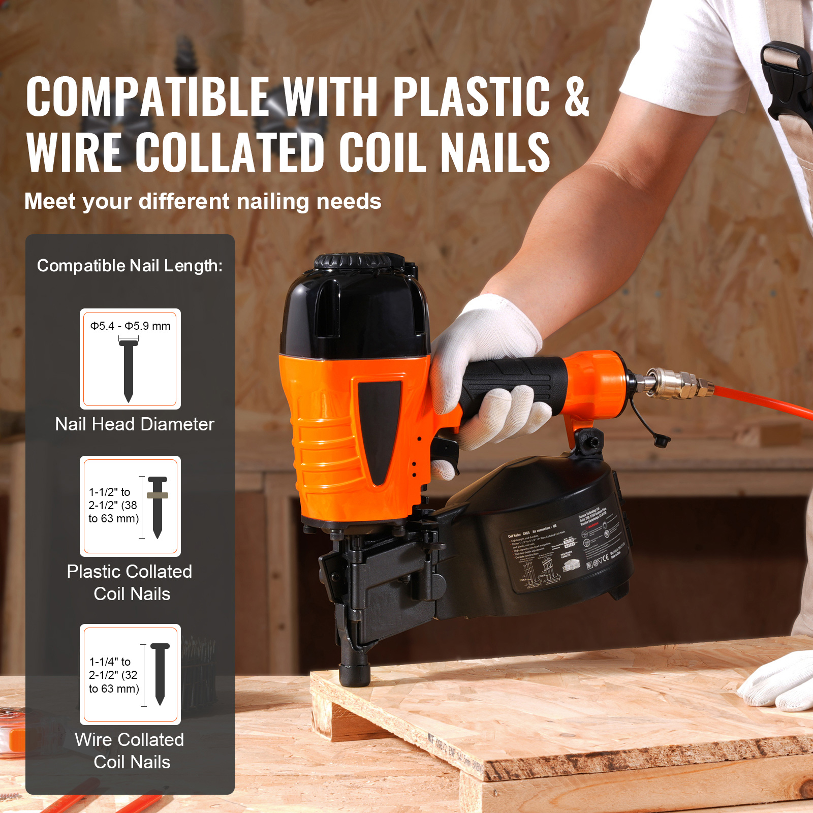 SucceBuy Coil Siding Nailer CN - Staple Gun Electric recensione e prezzo