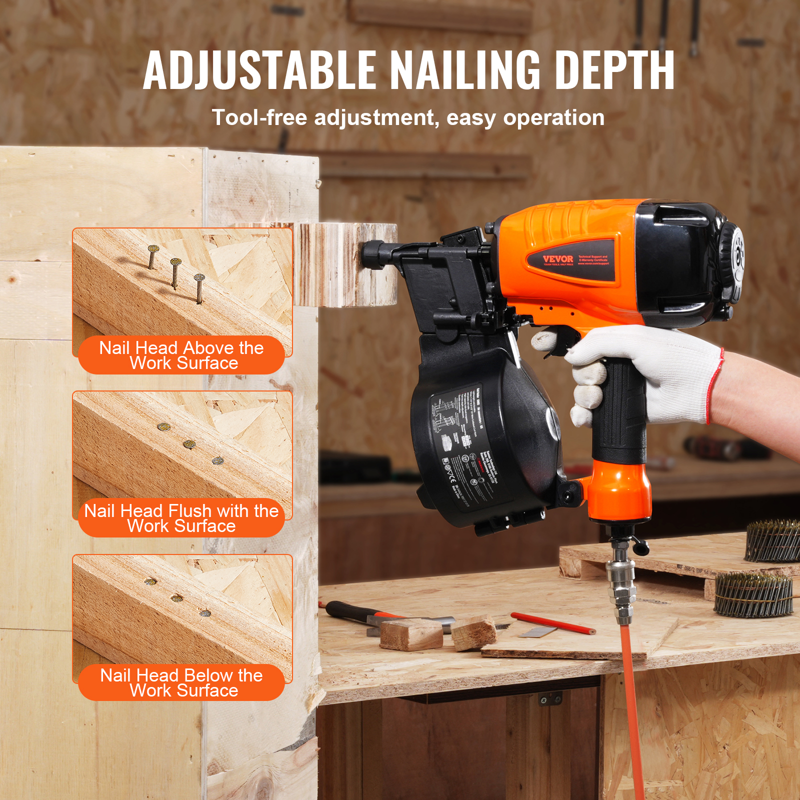 SucceBuy Coil Siding Nailer CN - Staple Gun Electric recensione e prezzo