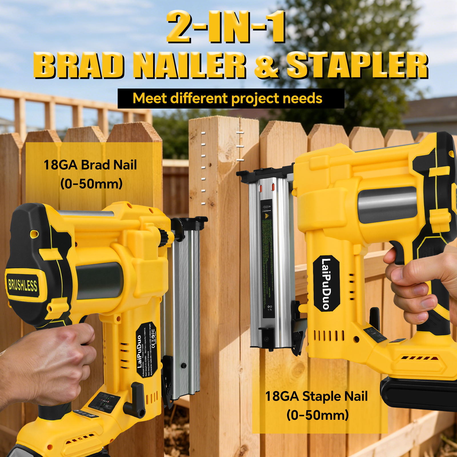 Brushless Brad Nailer 0-50mm 2 - Staple Gun Electric recensione e prezzo