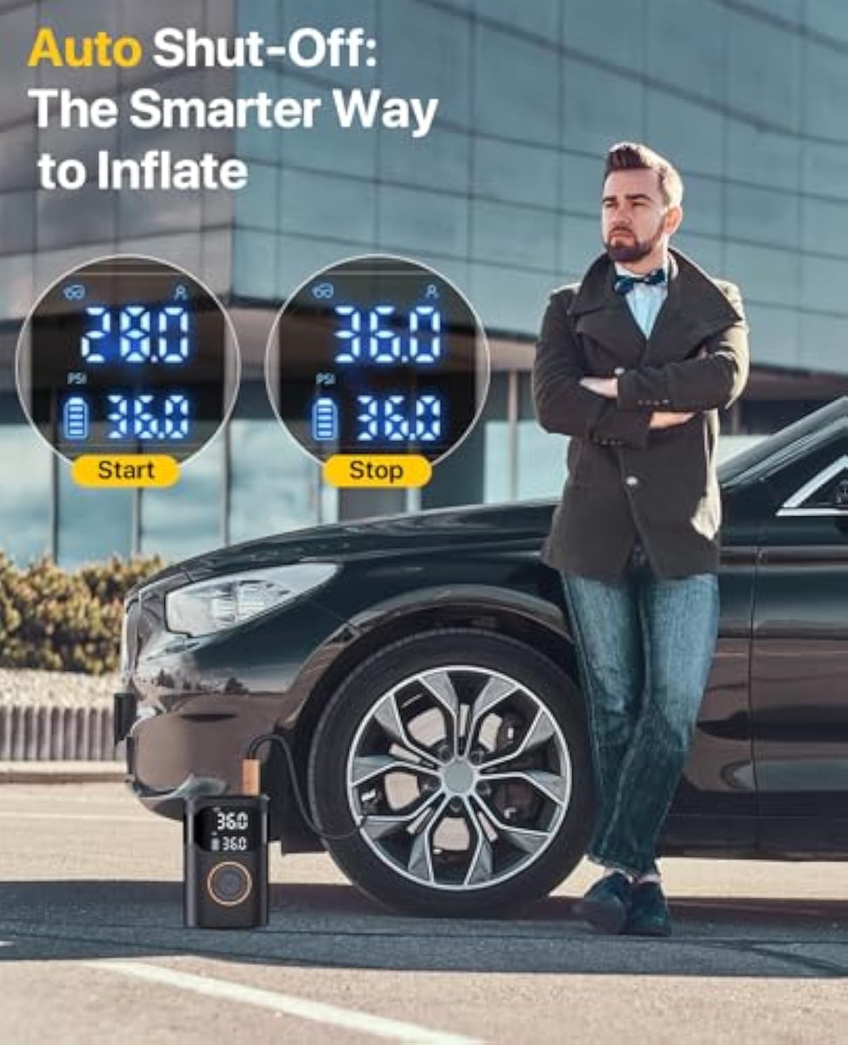 Automatic Rechargeable Electri - Air Compressor Mini recensione e prezzo