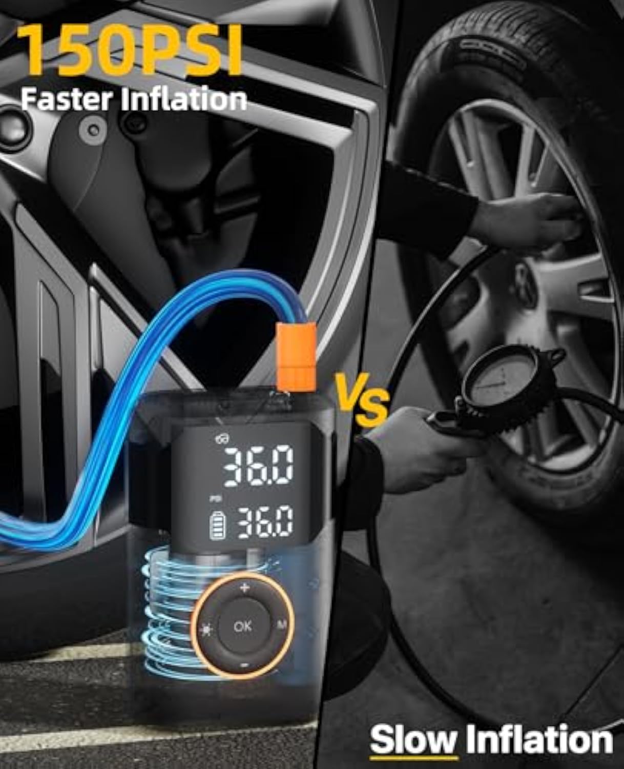 Automatic Rechargeable Electri - Air Compressor Mini recensione e prezzo