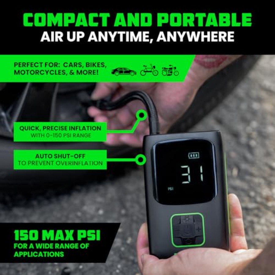 Tire Inflator Portable Air Com - Air Compressor Mini recensione e prezzo