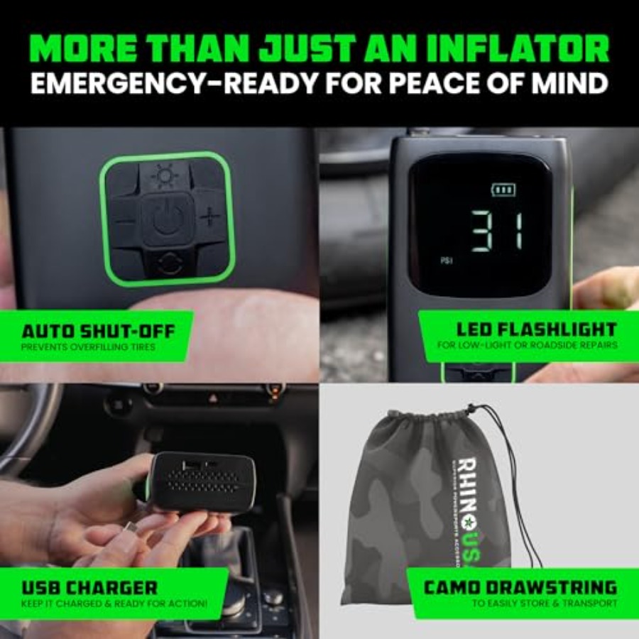 Tire Inflator Portable Air Com - Air Compressor Mini recensione e prezzo