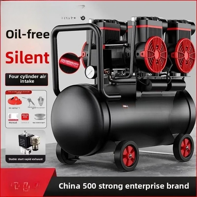 220V Portable Silent Oil-Free  - Air Compressor Mini recensione e prezzo
