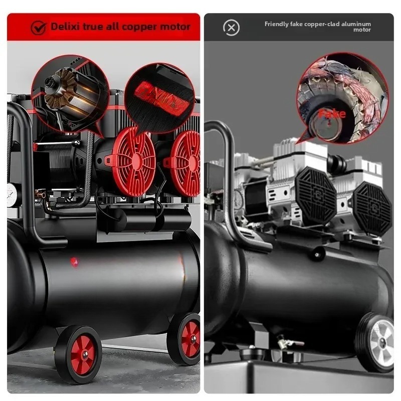 220V Portable Silent Oil-Free  - Air Compressor Mini recensione e prezzo