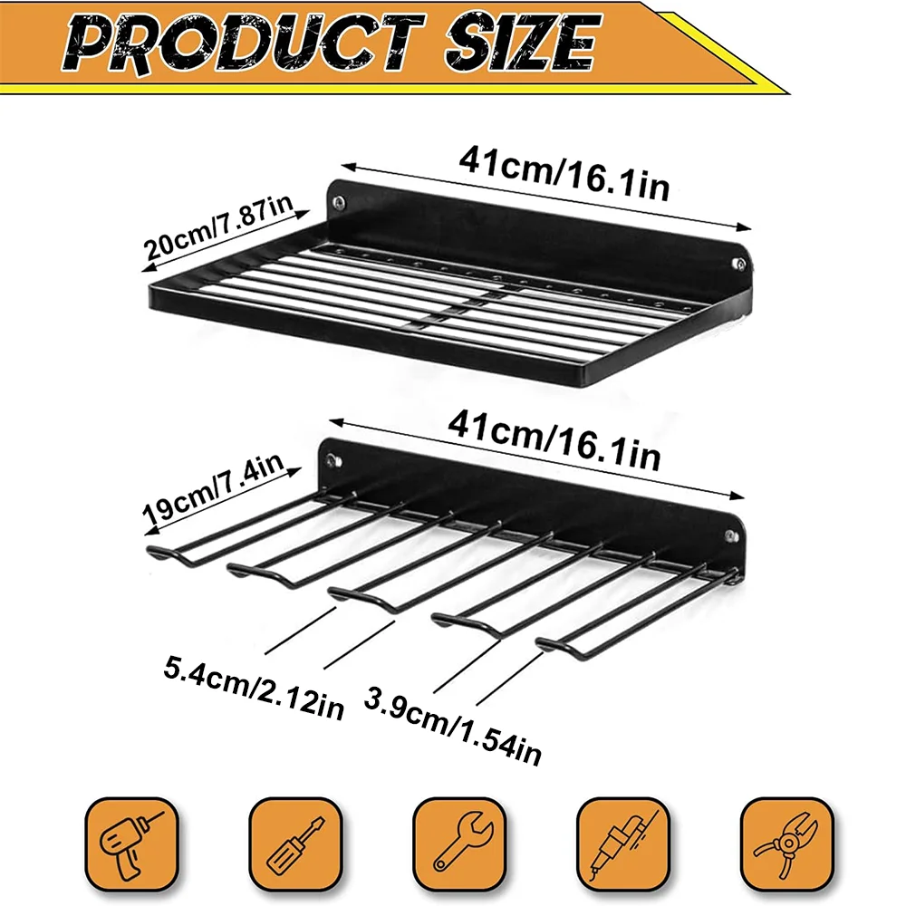 Power Tool Wall Mount Holder H - Power Tools On Pegboard recensione e prezzo