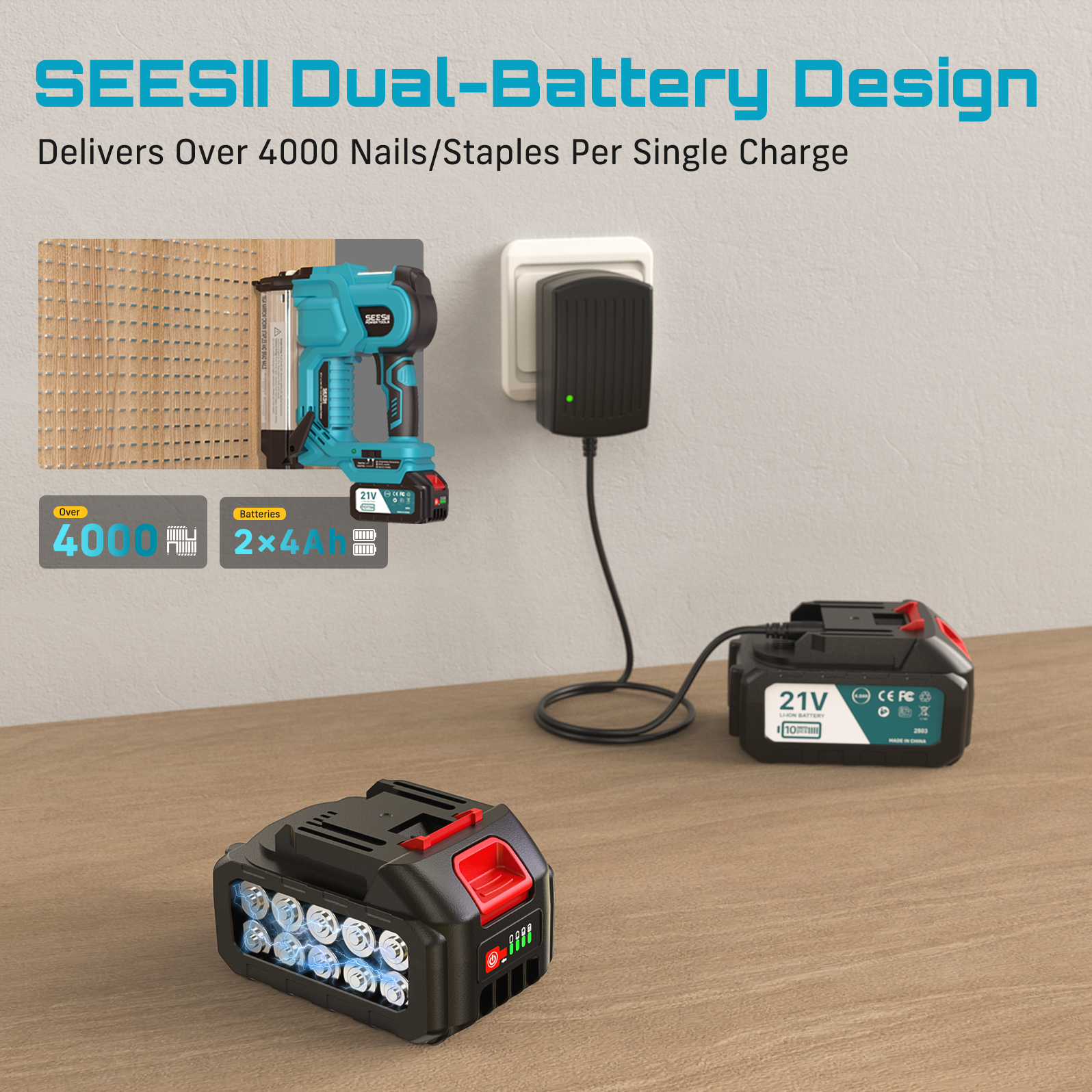 SEESII Electric Impact Nail Gu - Staple Gun Electric recensione e prezzo